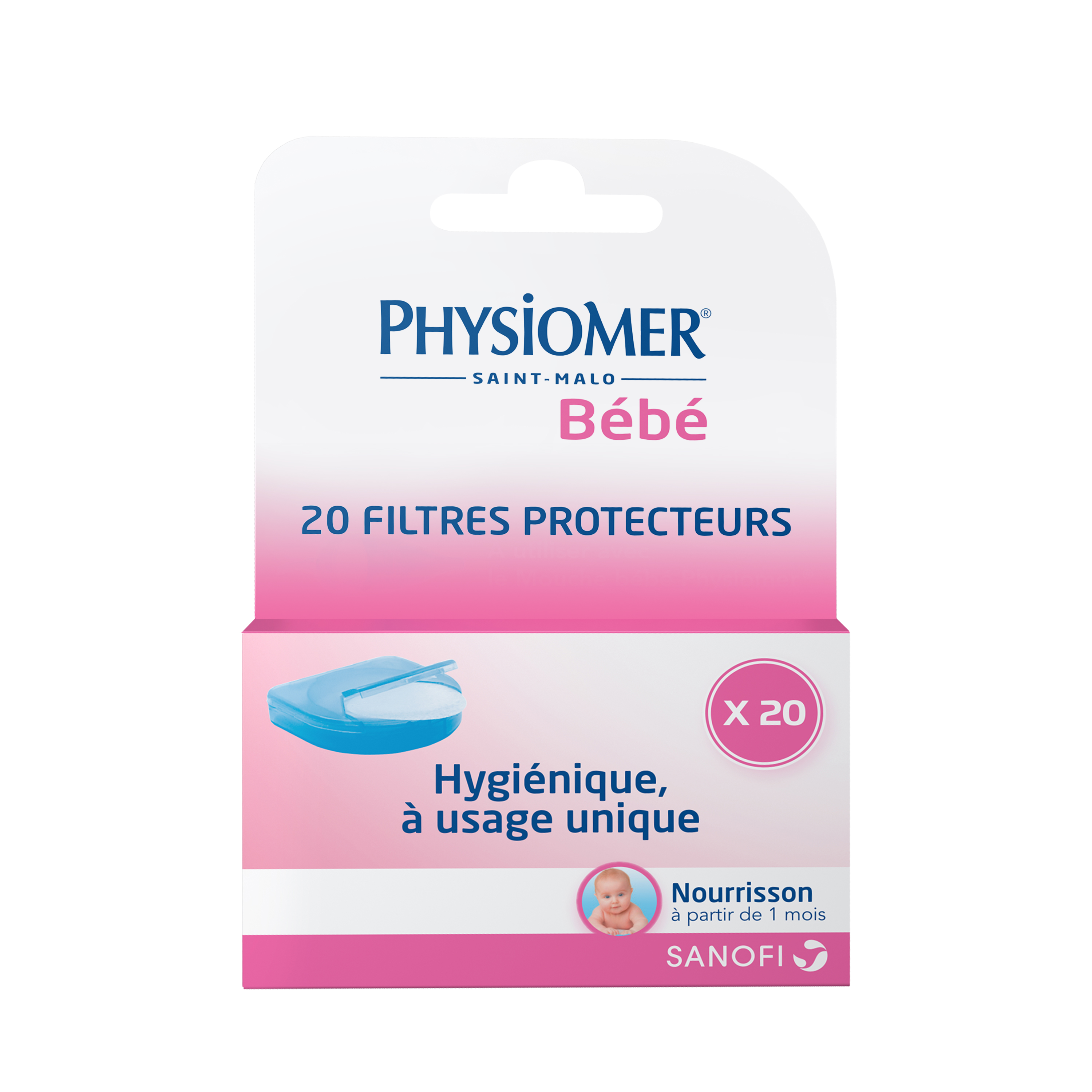 Filtres protecteurs mouche bébé Physiomer - soin du nez