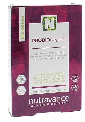 PROBIORegul+ Nutravance - boîte de 15 gélules