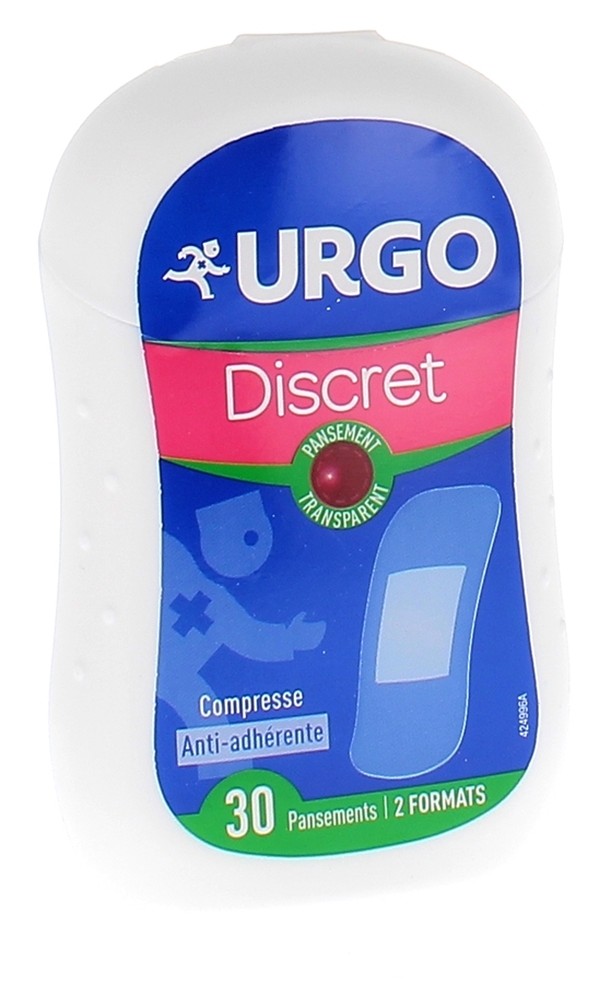 Pansement discret transparent anti-adhérent Urgo - 30 pansements