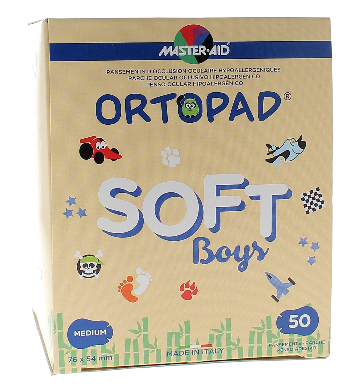 Pansement ophtalmique Soft Boys Ortopad - boîte de 50 pansements
