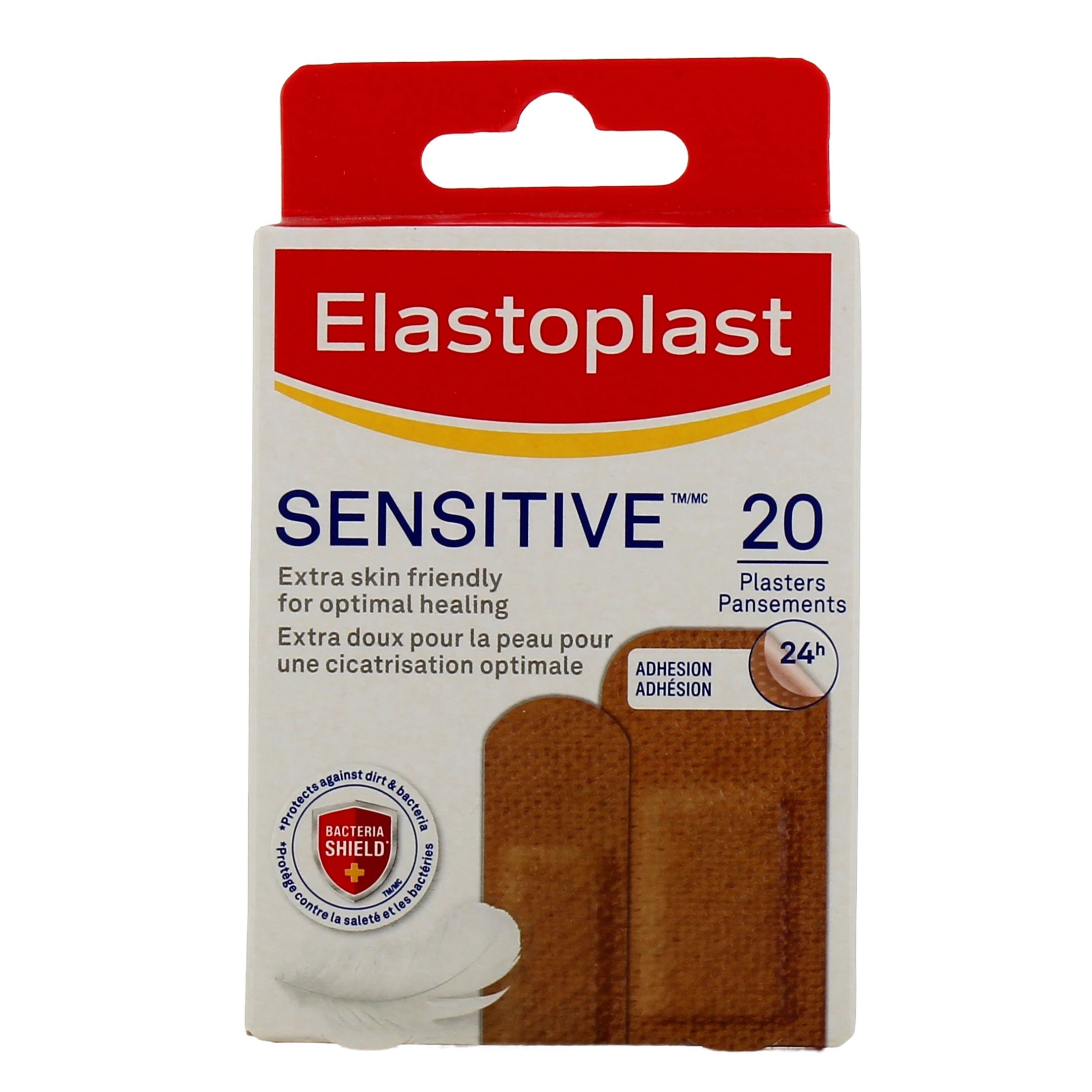 Pansements peaux métisses sensibles Elastoplast - boîte de 20 pansements