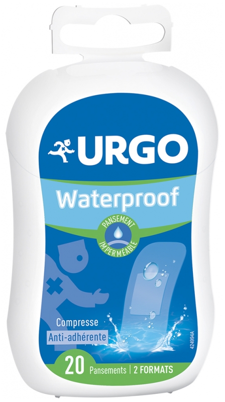 Pansements Waterproof Urgo - boîte de 20 pansements 2 formats