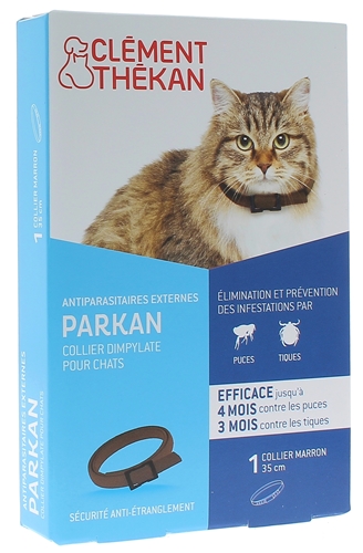 Parkan collier dimpylate chat contre les puces et les tiques Clément Thékan - 1 collier