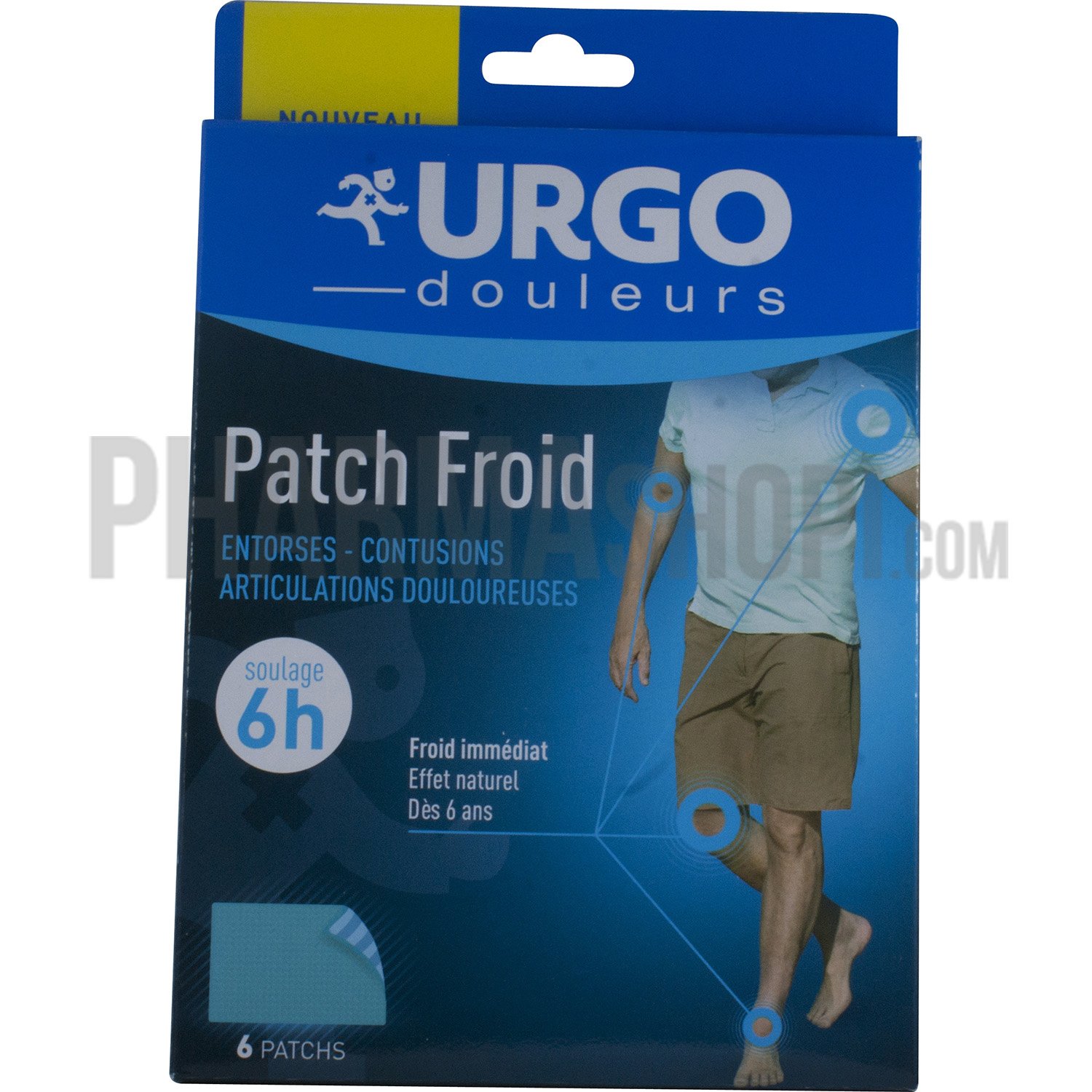 Patch froid 6h Urgo - boîte de 6 patchs