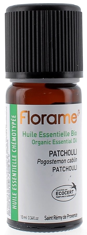 Patchouli huile essentielle bio Florame - flacon de 10 ml
