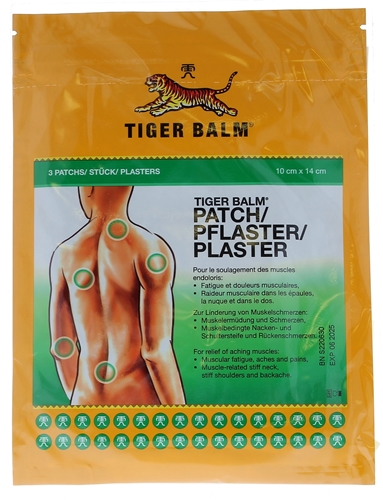 Patchs anti-douleurs Tiger Balm - sachet de 3 patchs