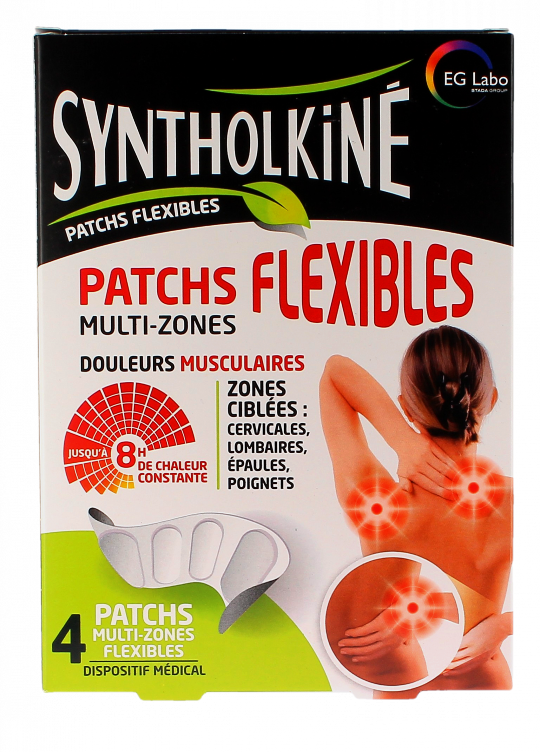 Patchs chauffants flexibles multi-zones Syntholkiné - boite de 4 patchs