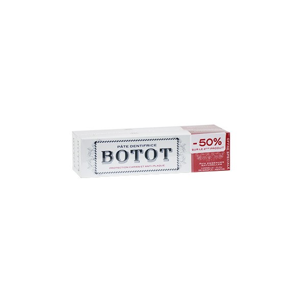 Pâte de dentifrice aux essences naturelles Botot - 2 tubes de 75ml
