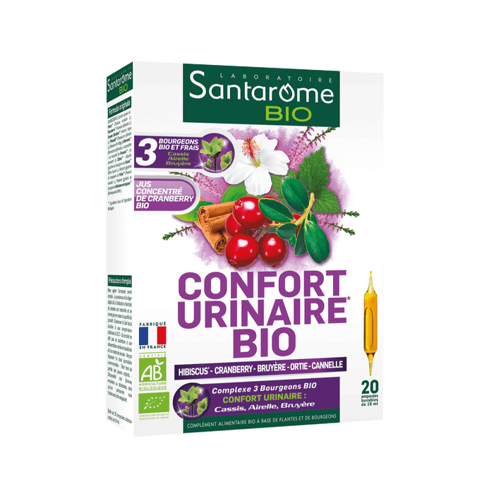 Phyto Confort Urinaire Bio Santarome Bio - boîte de 20 ampoules