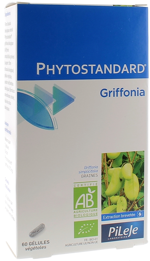 Phytostandard de Griffonia Bio Pileje - Boite de 60 gélules