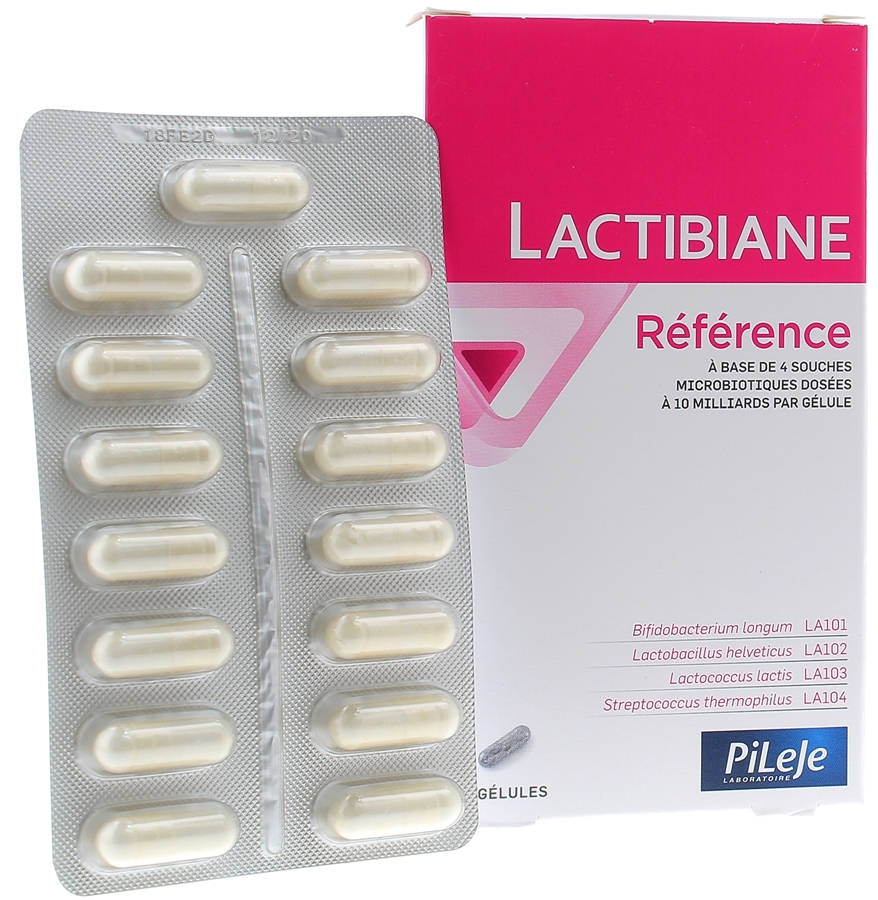 Lactibiane référence microbiote gélules Pileje - boite de 30 gélules