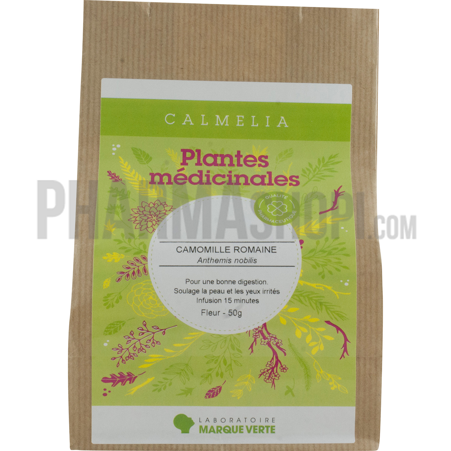 Plantes conditionnées Camomille romaine Marque verte - boîte de 50 g