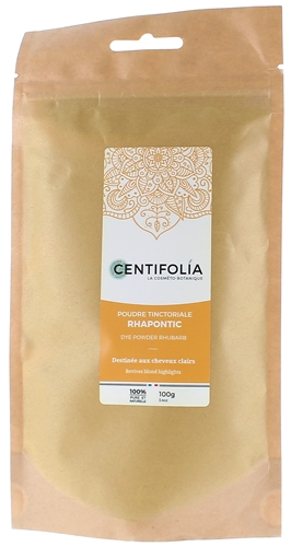 Poudre tinctoriale Rhapontic pour cheveux clairs Centifolia - paquet de 100 g