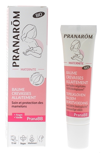 PranaBB Baume crevasses allaitement Pranarom - mamelons sensibles ou  crevassés