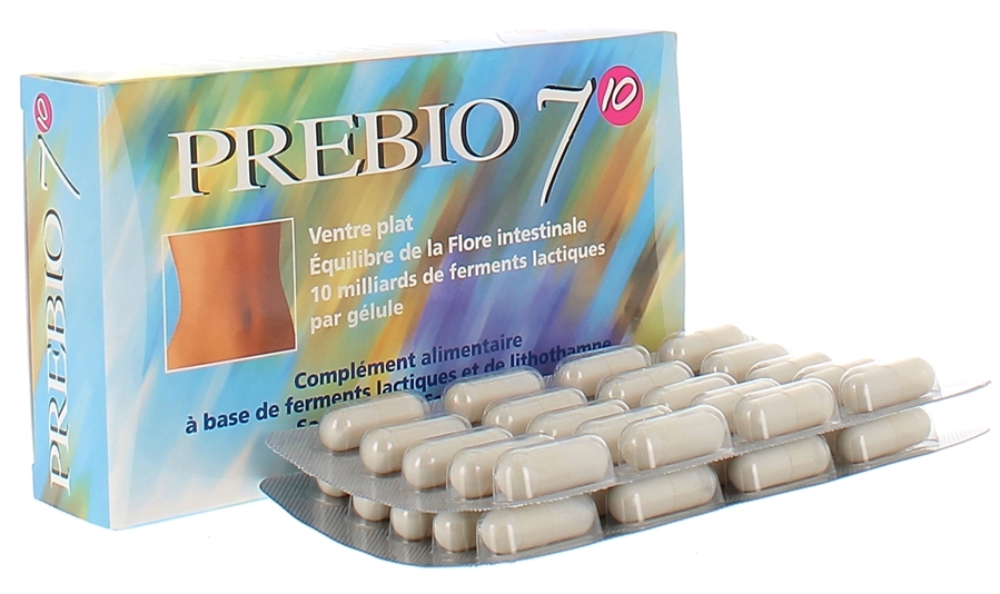 Prebio 7 10 ventre plat Nutrition Concept - boîte de 40 gélules