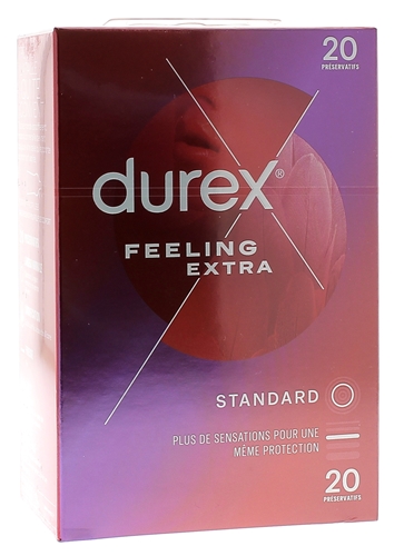 Préservatifs Feeling Extra Durex - boîte de 20 préservatifs