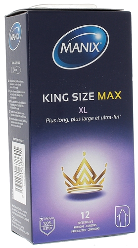 Préservatifs King size max XL Manix - boite de 12 préservatifs