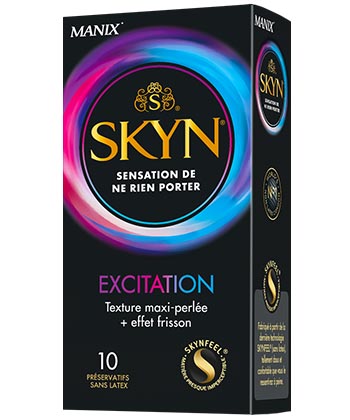 Préservatifs Skyn Excitation Manix - boîte de 10 préservatifs + 4 offerts