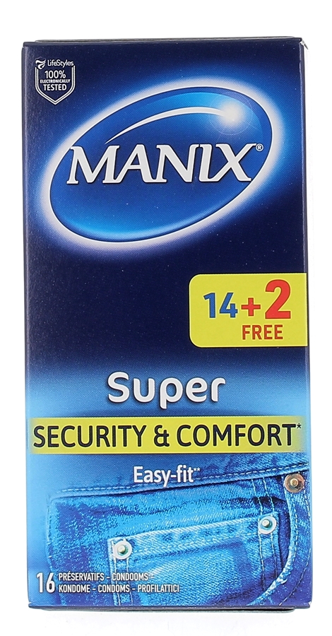 Préservatifs Super Manix - boite de 14+2 préservatifs