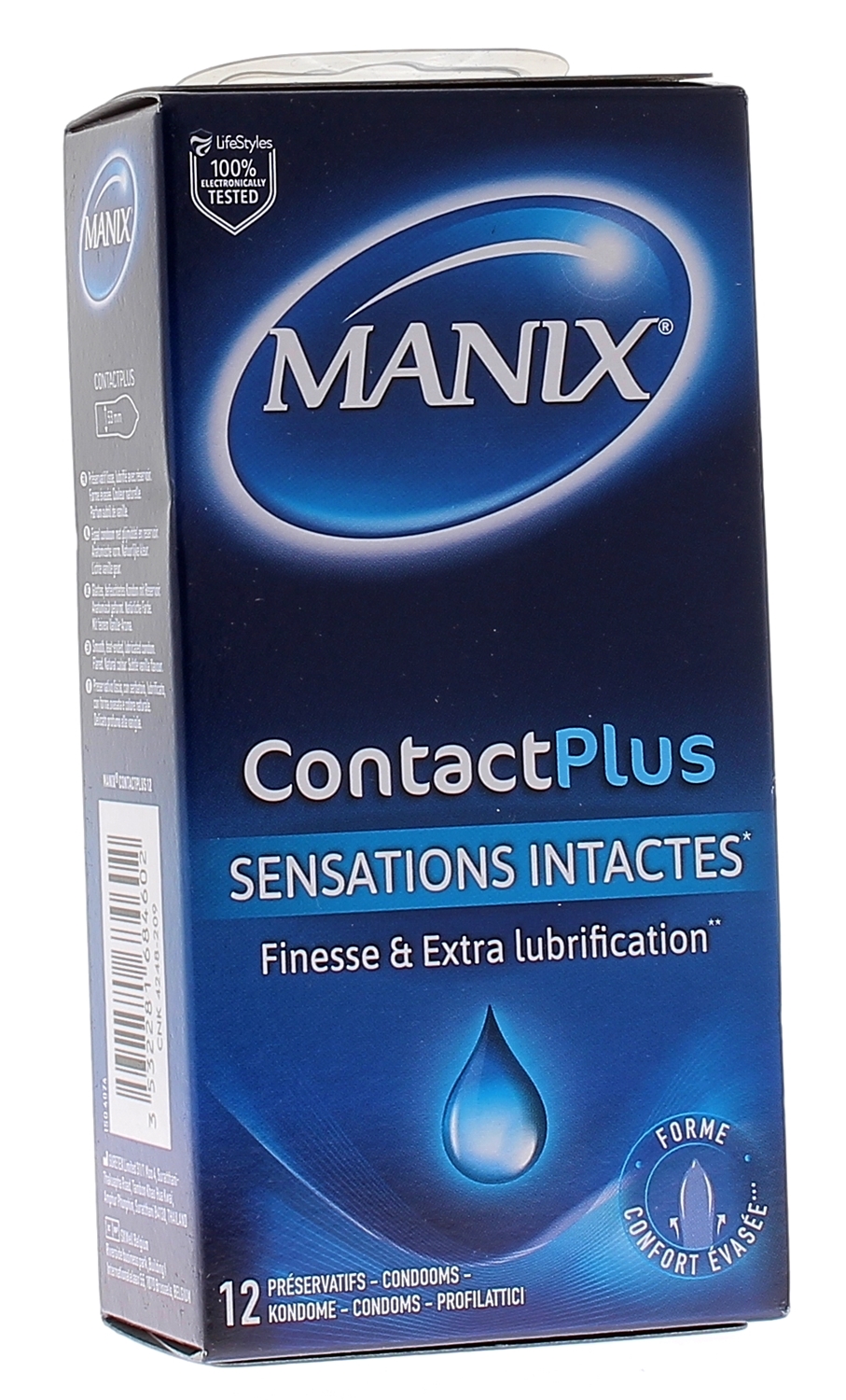 Préservatifs fins ContactPlus Manix - boîte de 12 préservatifs