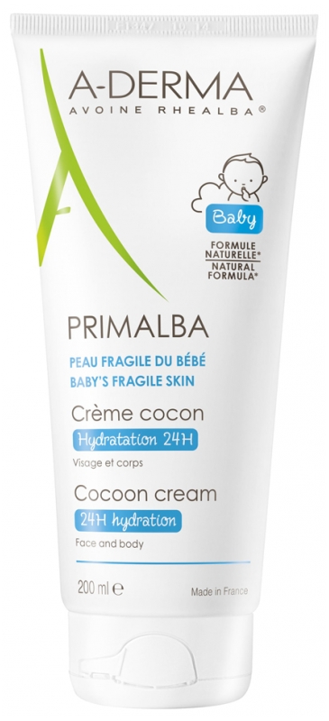 Primalba crème cocon hydratation 24h A-Derma - Tube de 200 ml