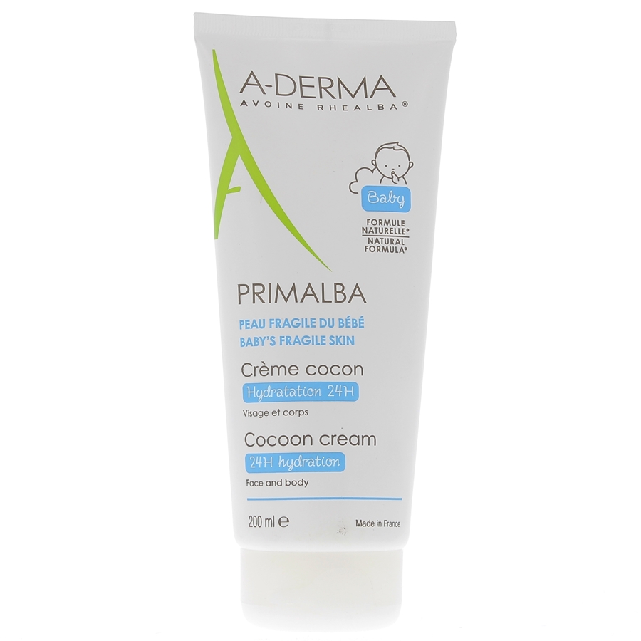 Primalba crème cocon hydratation 24h A-Derma - Tube de 200 ml