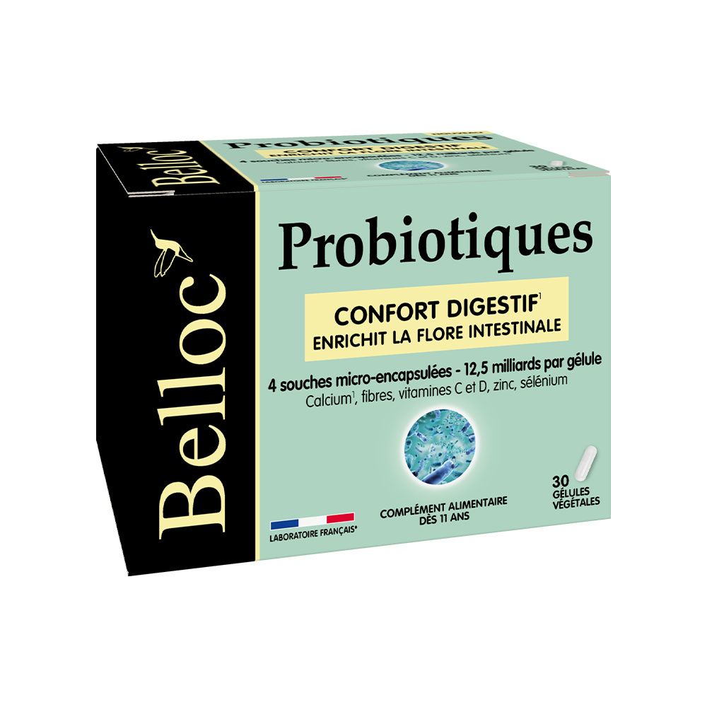Probiotiques Confort digestif Belloc complément alimentaire dès 11 ans