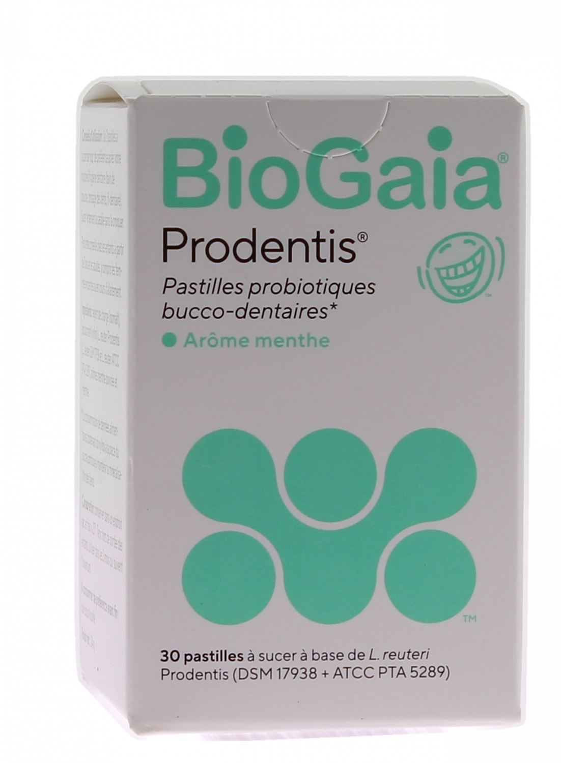 Prodentis Probiotiques bucco-dentaires arôme menthe BioGaia - pot de 30 pastilles