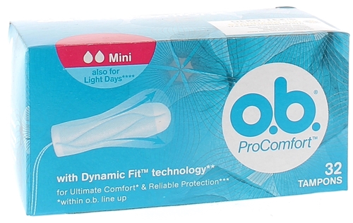 Procomfort Tampons Mini O.b. - boîte de 32 tampons