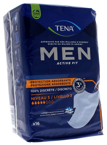 Protection absorbantes Men niveau 3 taille 46-56 Tena - 16 protections