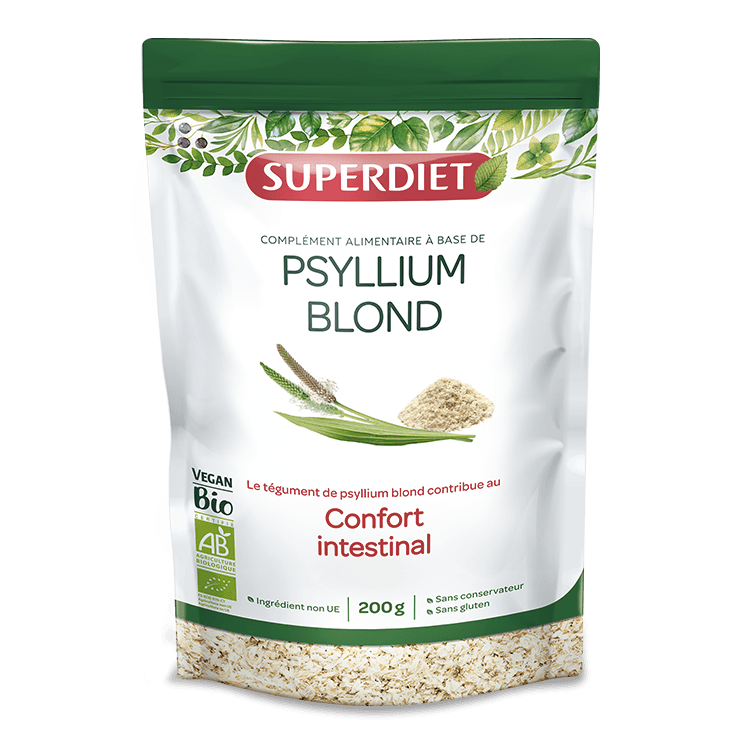 Psyllium blond bio Super Diet transit difficile