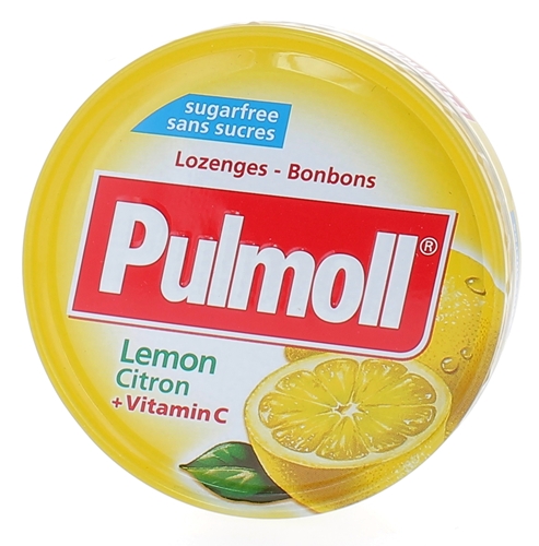 Pulmoll pastilles citron sans sucres - boîte de 45 g