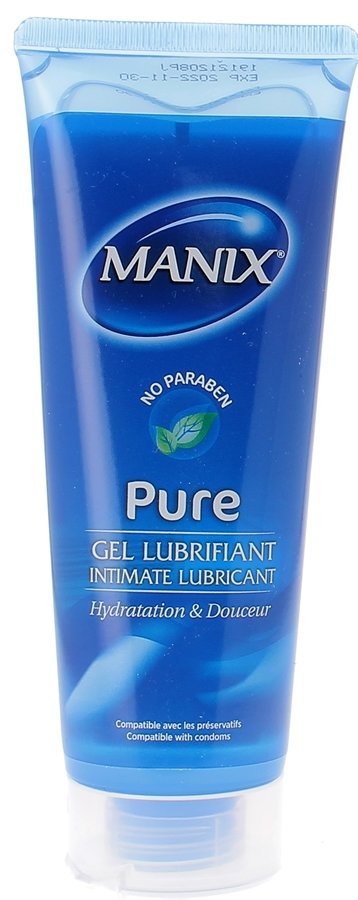 Manix : Pure gel lubrifiant intime Manix, tube de 80 ml