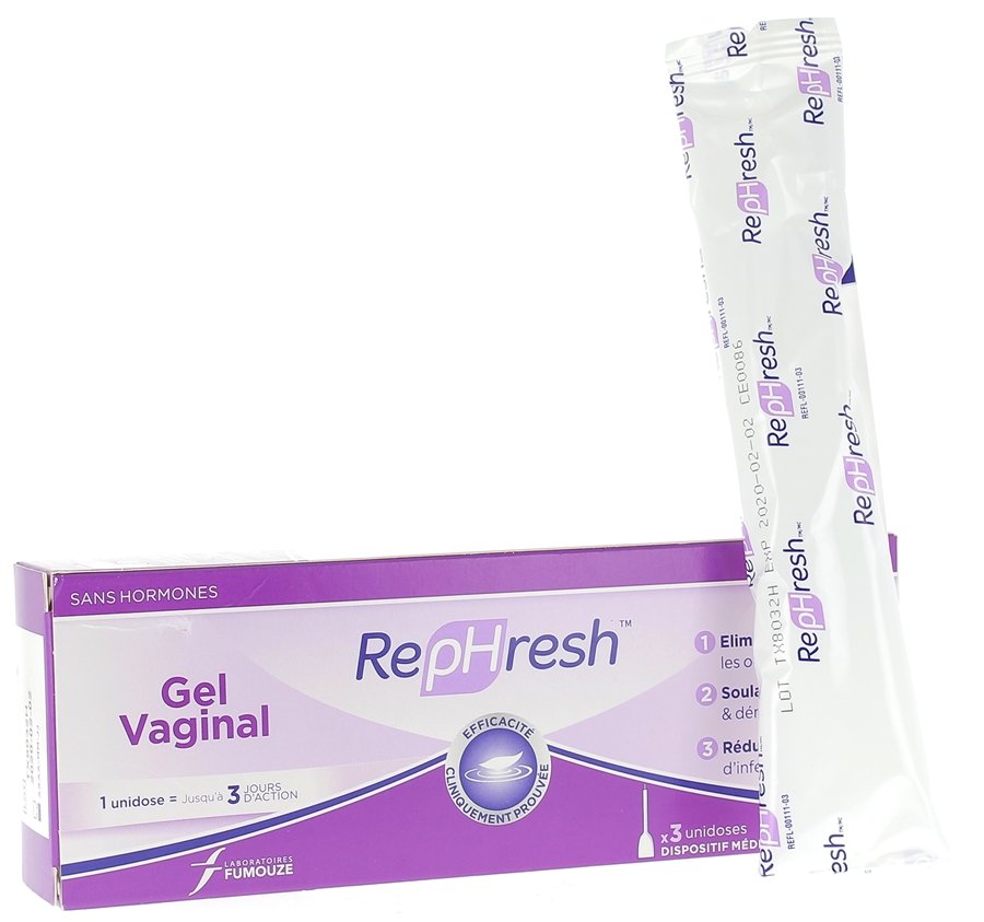 Rephresh Gel Vaginal Action Longue Durée - 3 unidoses