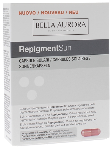 RepigmentSun capsules solaires Bella Aurora - boite de 30 gélules