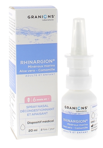 Rhinargion Spray nasal décongestionnant et apaisant Granions - spray de 20ml