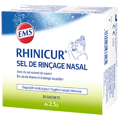 Sel de rinçage nasal Rhinicur - boite de 20 sachets