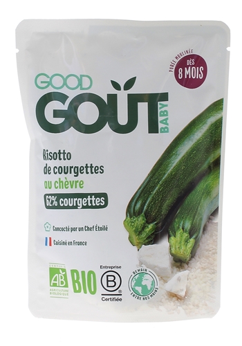 Risotto de courgettes au chèvre Bio Good Goût - sachet de 190 g