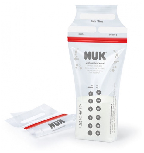 Sachets conservation lait maternel NUK - boîte de 25 sachets