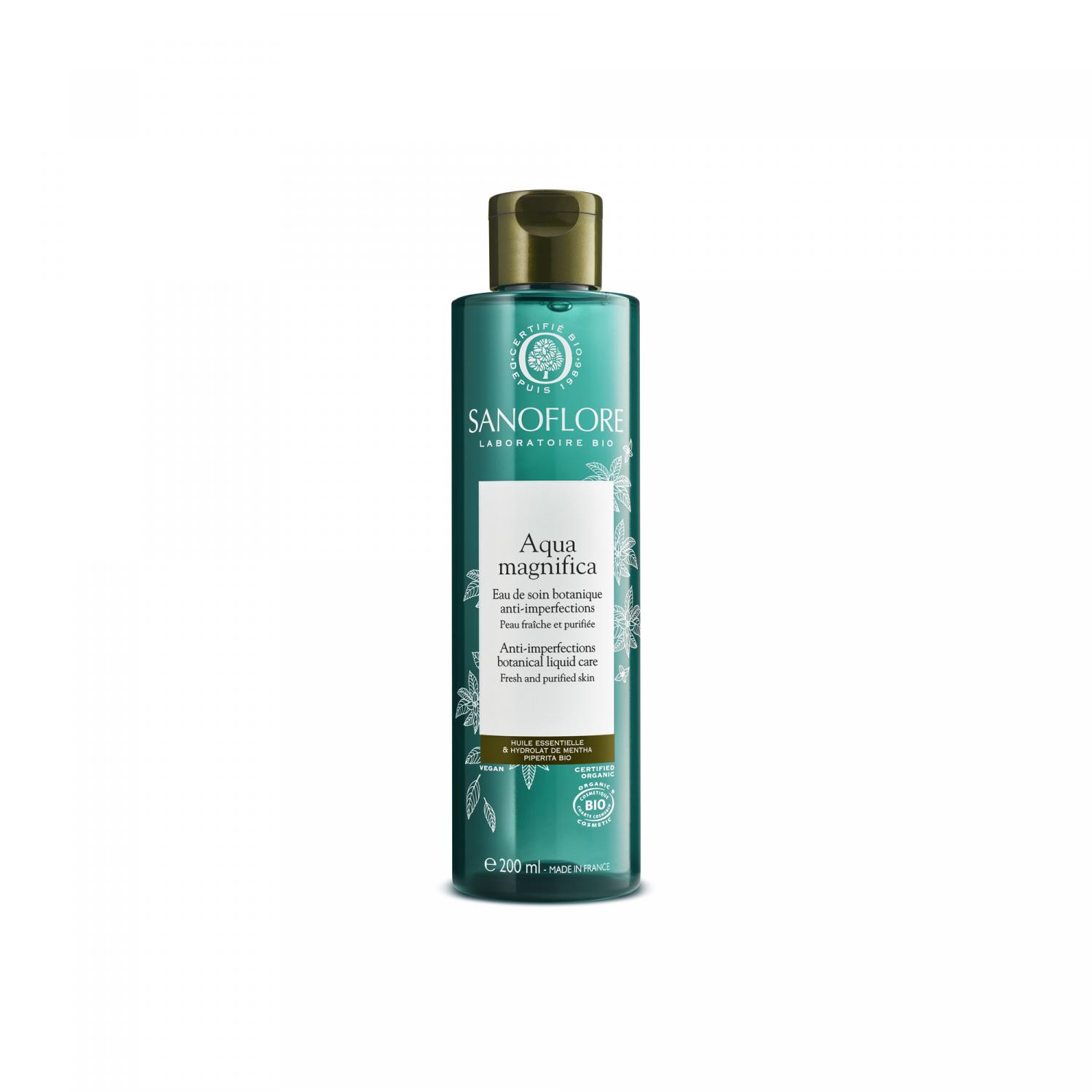 Aqua Magnifica essence botanique perfectrice de peau Sanoflore - flacon de 200 ml