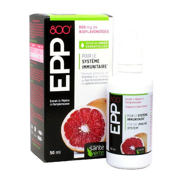 EPP 800+ extrait de pépins de pamplemousse Santé verte - Flacon  50 ml