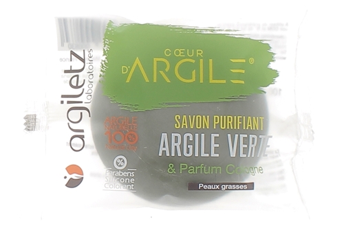 Savon Purifiant argile verte parfum Cologne Argiletz - pain de 100 g