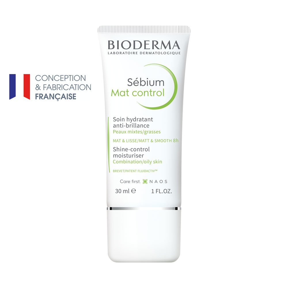 Sébium mat control soin hydratant anti-brillance Bioderma - tube de 30 ml