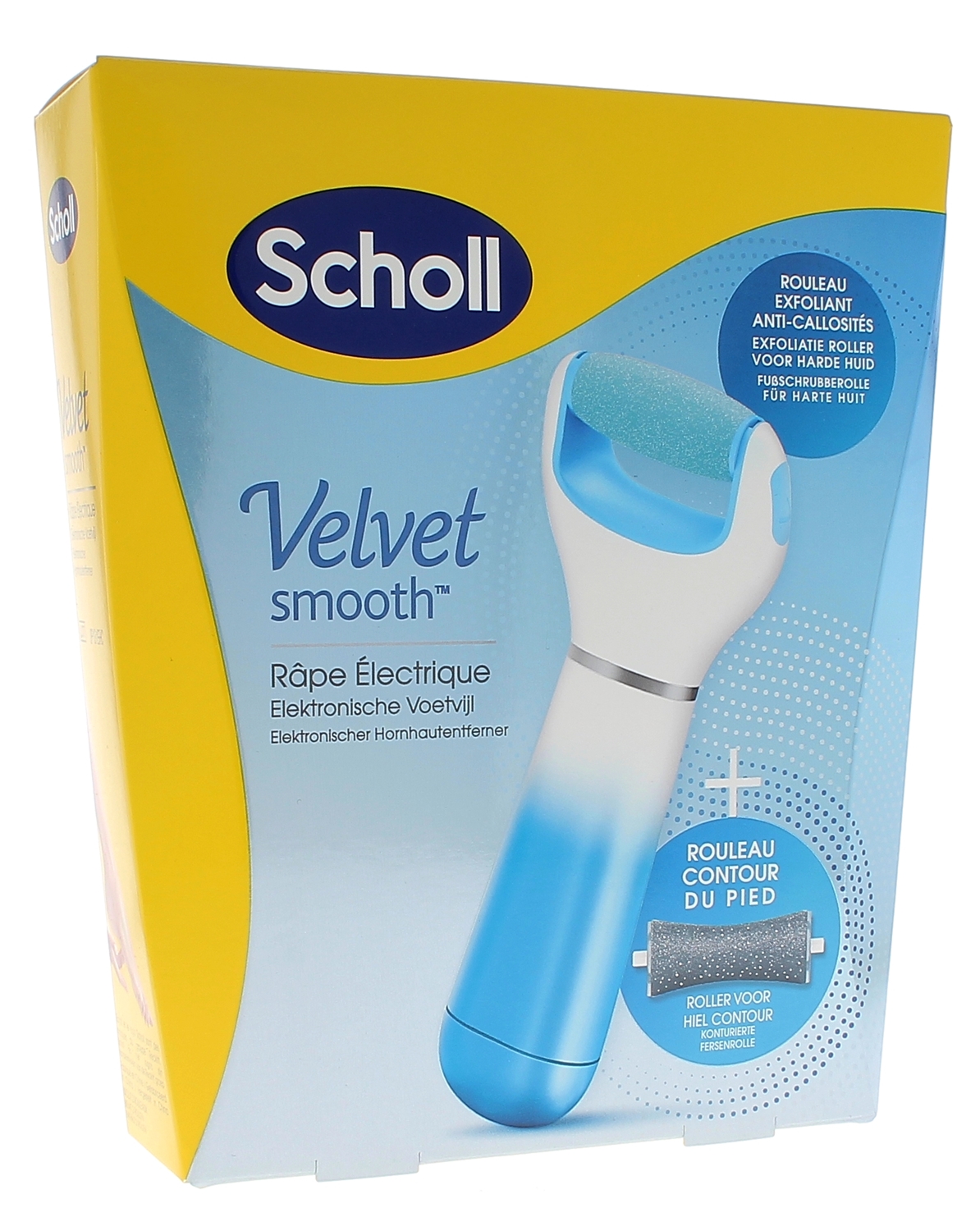 Velvet smooth express pedi râpe électrique anti-callosités Scholl - 1 râpe bleue