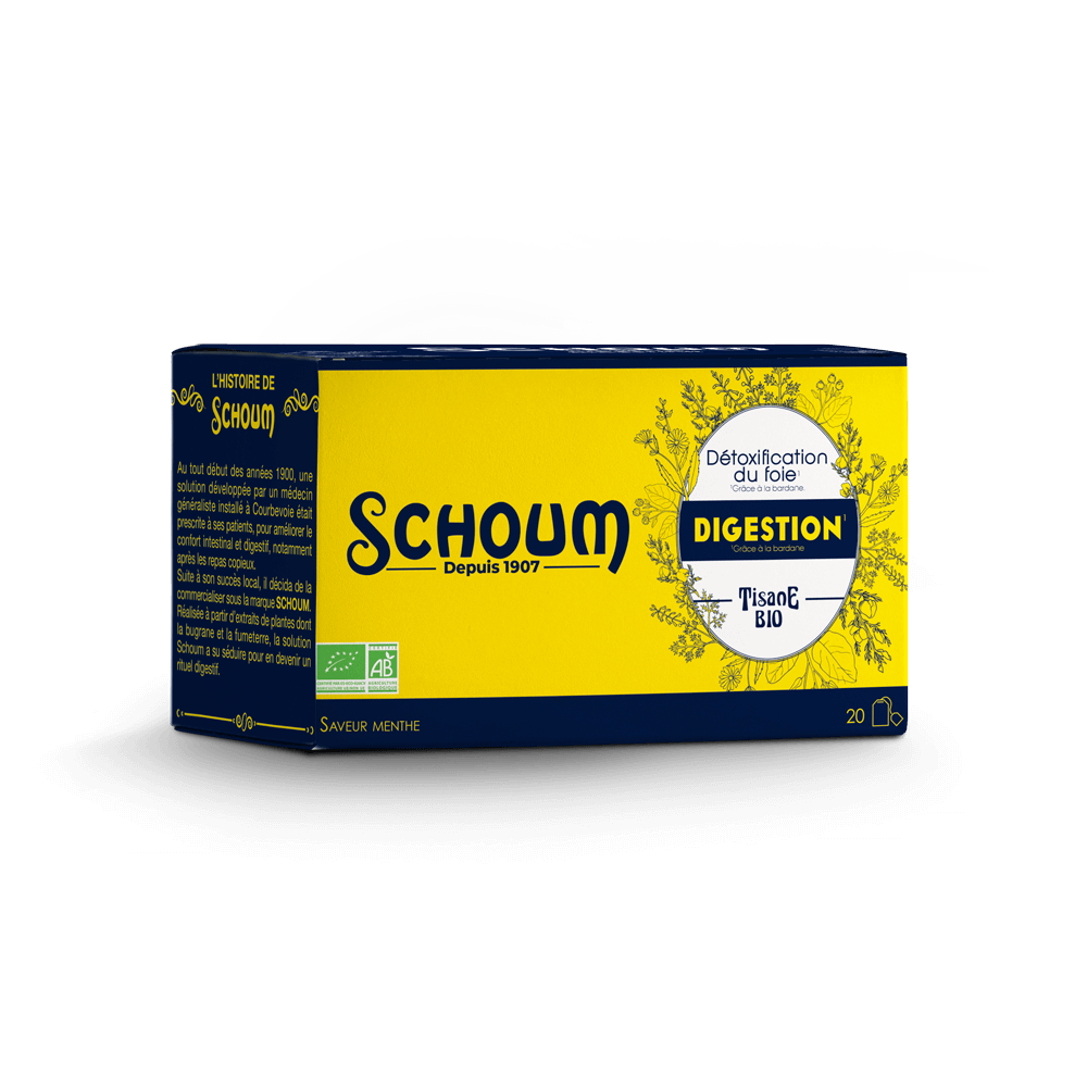 Schoum tisane bio digestion - boîte de 20 sachets