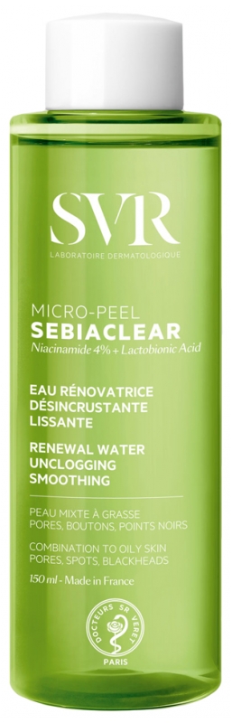 Sebiaclear Micro-Peel peaux sensibles à tendance acnéique SVR - flacon de 150 ml