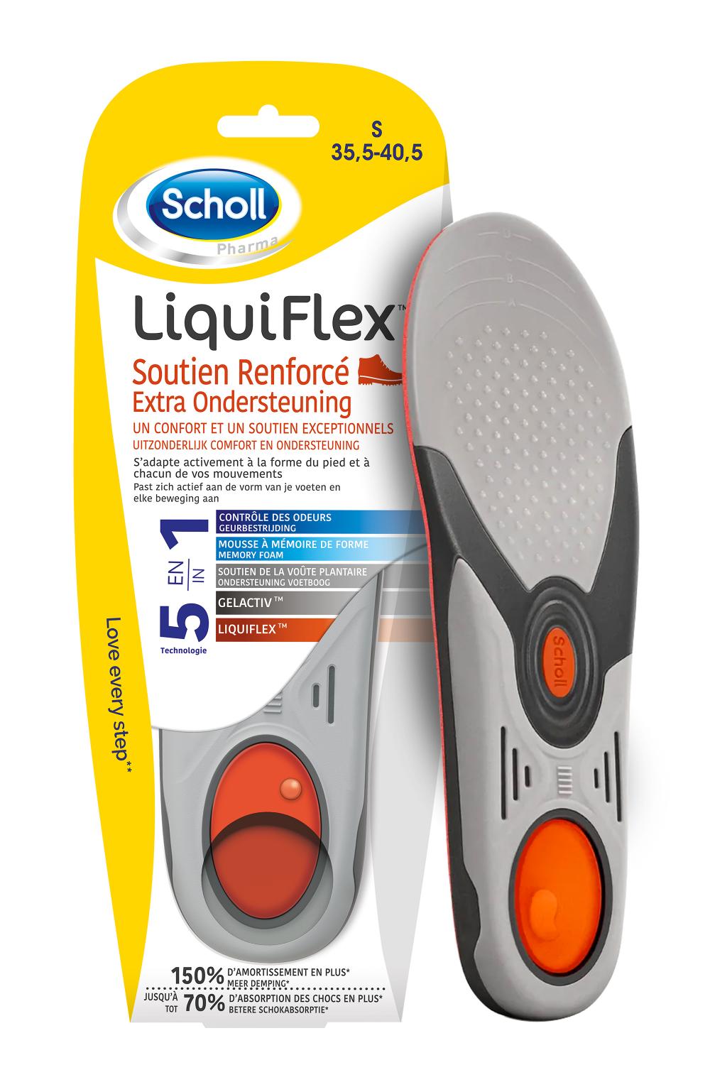 Semelle Liquiflex soutien renforcé Scholl - 1 paire de semelles