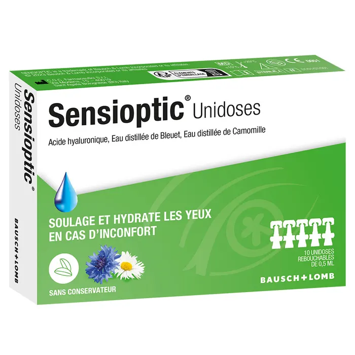 Sensioptic Bausch&Lomb - boîte de 10 unidoses