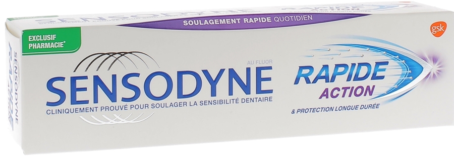 Dentifrice rapide & protection longue durée Sensodyne - tube de 75 ml
