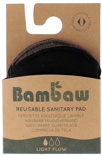 Serviette hygiénique lavable Bambaw - une serviette lavable